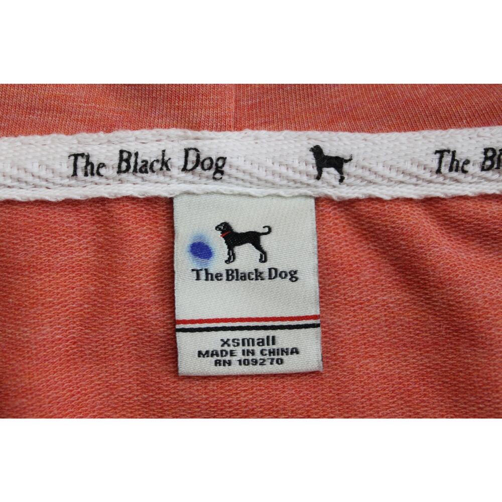 The Black Dog Orange V-neck Long Sleeve Casual Tunic Hoodie Size XS - Picture 7 of 9